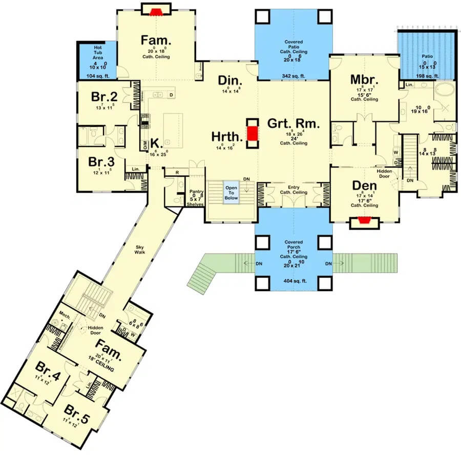 Main Level Floor Plan