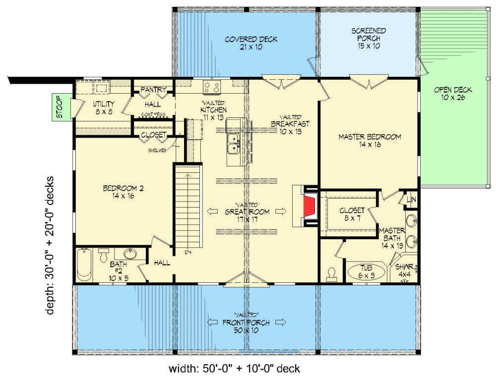 Main Level Floor Plan