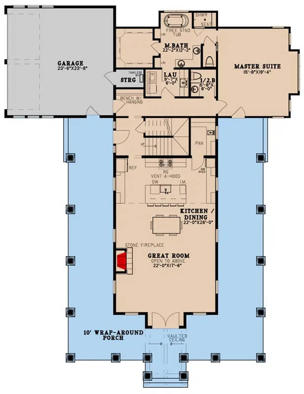 Main Level Floor Plan