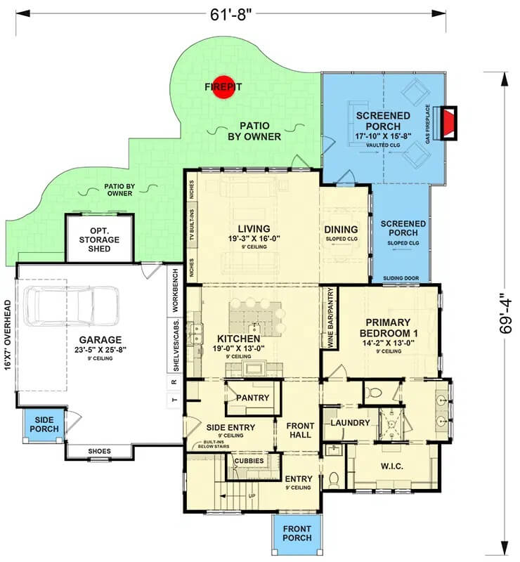 Main Level Floor Plan
