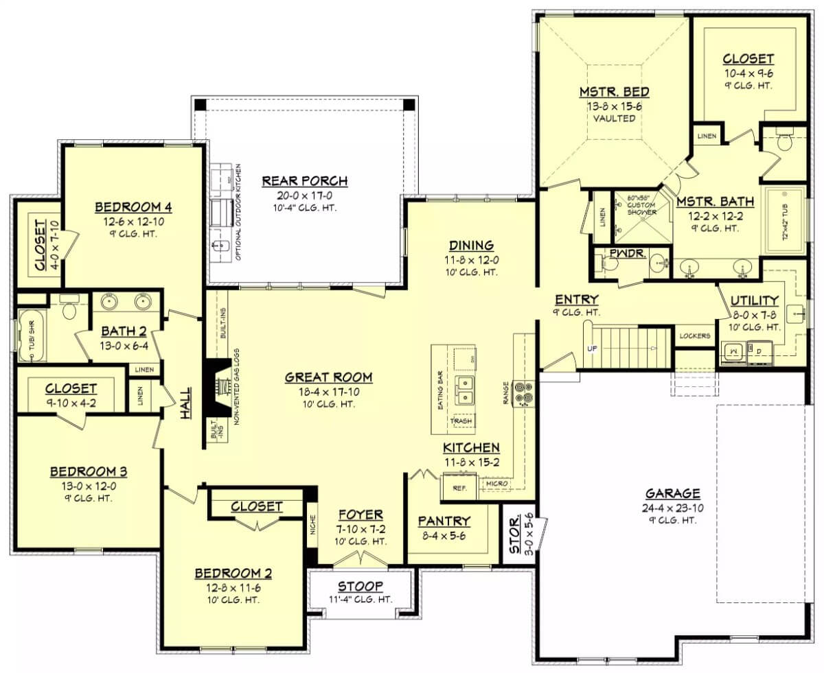 Main Level Floor Plan