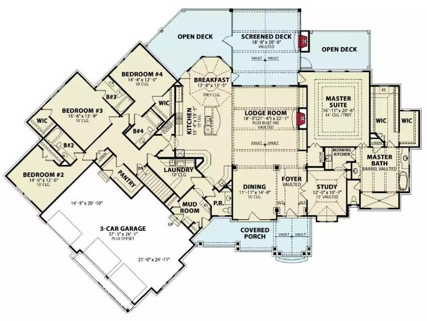 Main Level Floor Plan