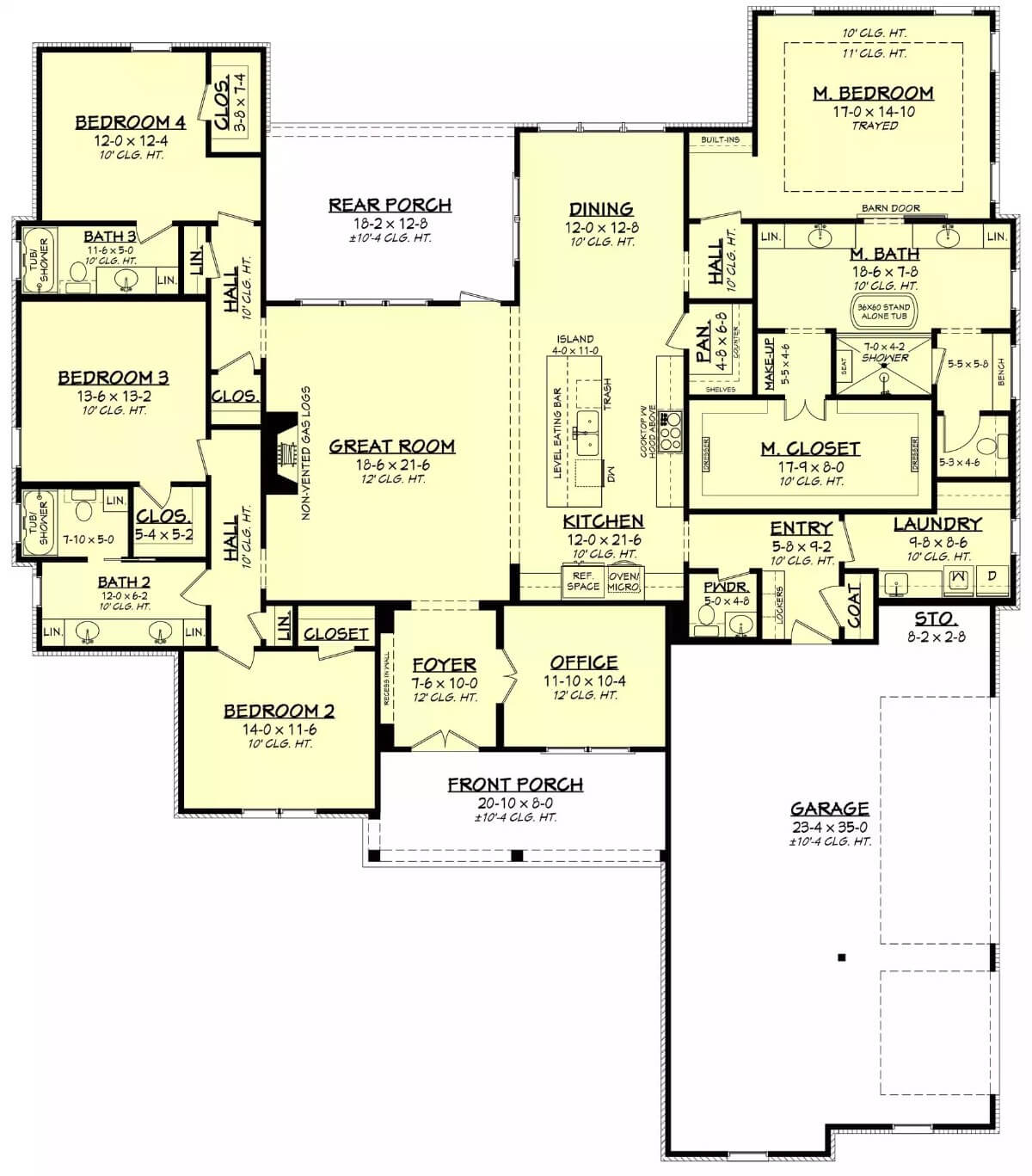 Main Level Floor Plan
