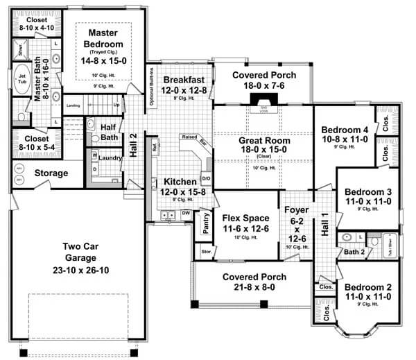 Main Level Floor Plan