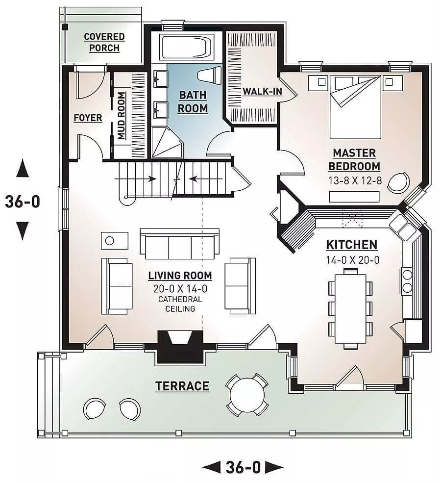 Main Level Floor Plan