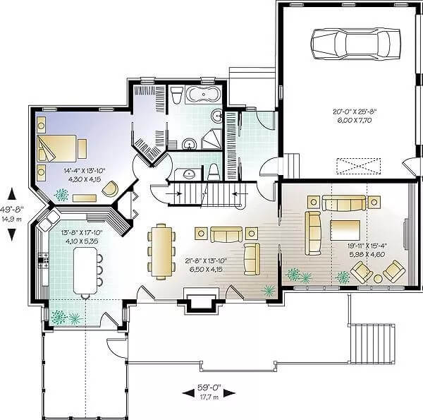 Main Level Floor Plan