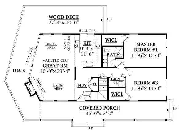 Main Level Floor Plan