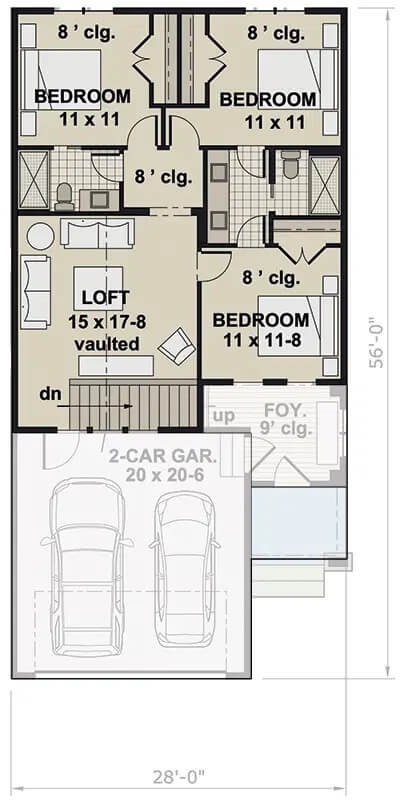 Second Level Floor Plan