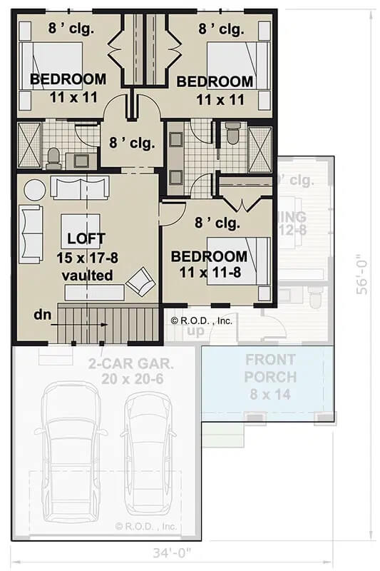 Second Level Floor Plan