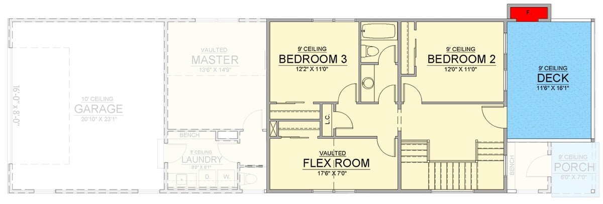 Second Level Floor Plan