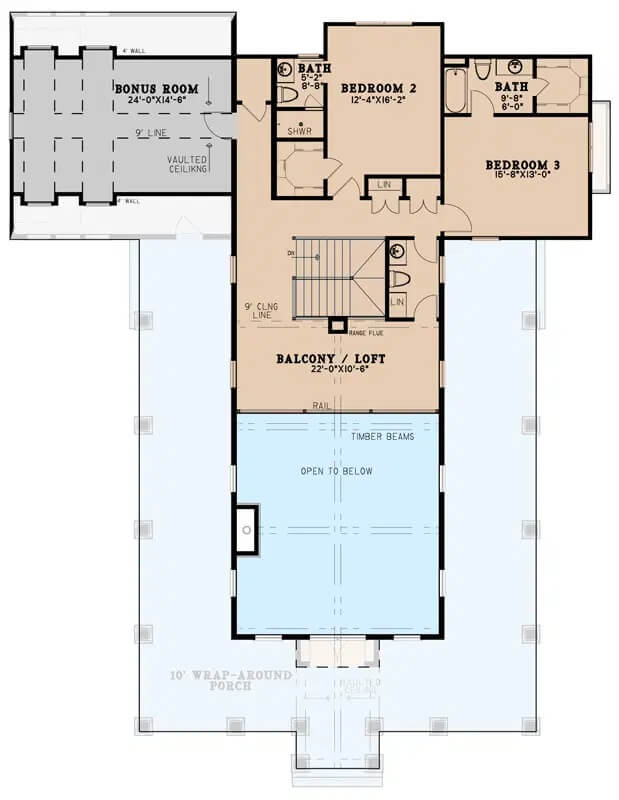 Second Level Floor Plan