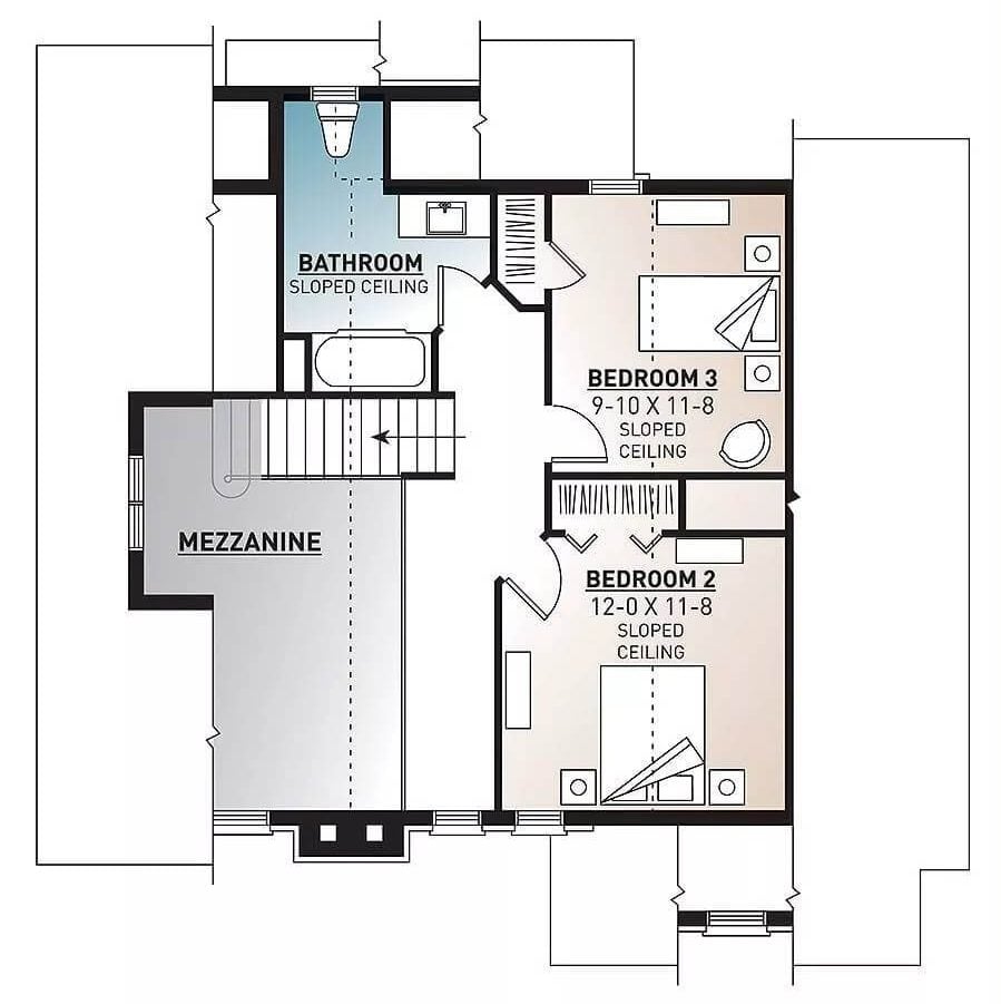 Second Level Floor Plan