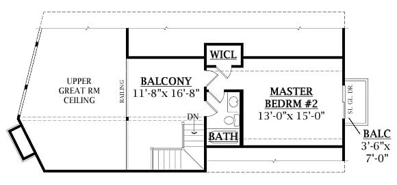 Second Level Floor Plan