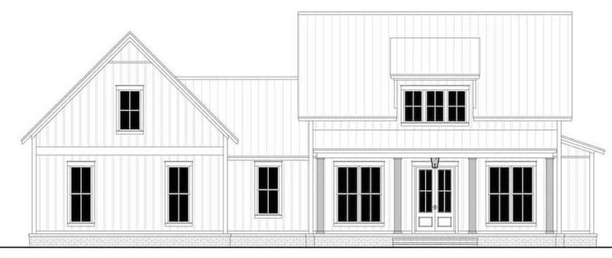 2-Bedroom Modern Farmhouse for a Corner Lot with Bonus Room (Floor Plan ...