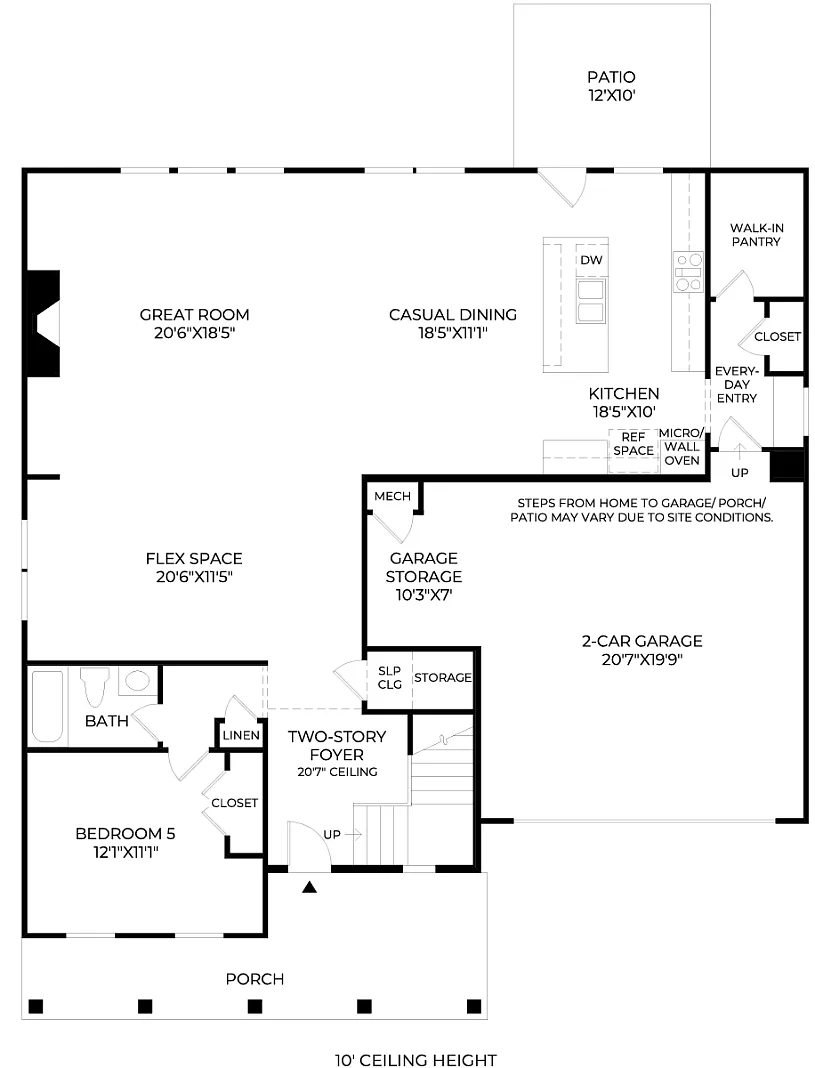 Main Level Floor Plan