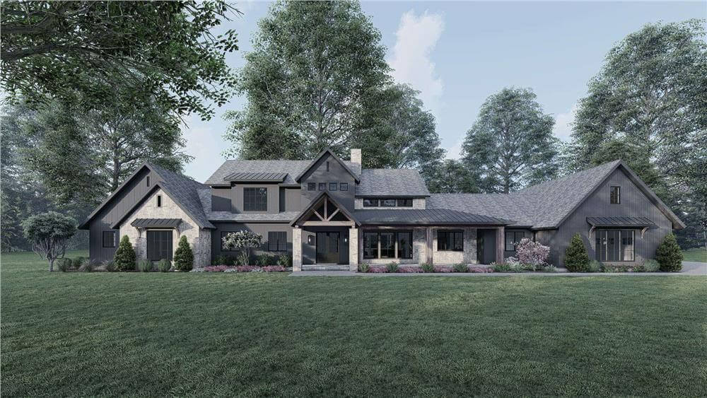 Sprawling 4-Bedroom Craftsman Home with Balcony and Optional Bonus Room (Floor Plan)