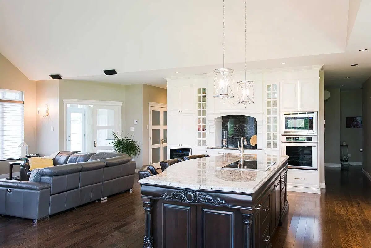 Kitchen and Living Room