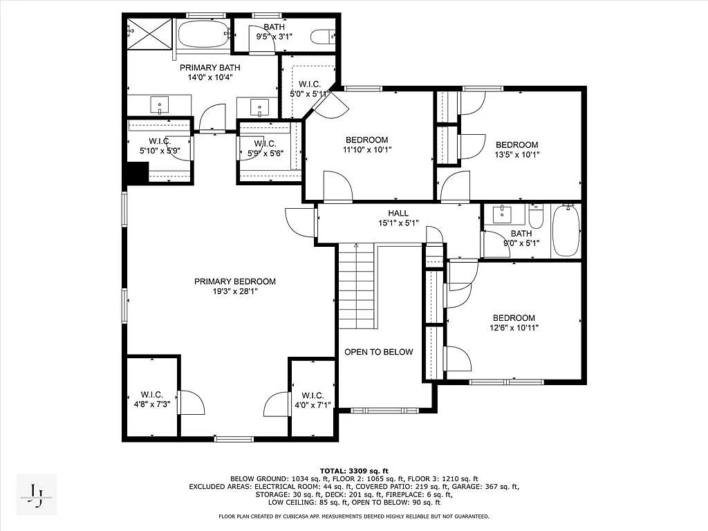 Upper-Level Floor Plan