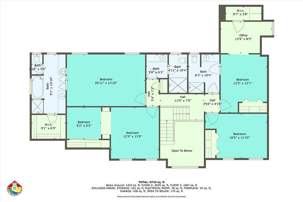 Second Level Floor Plan