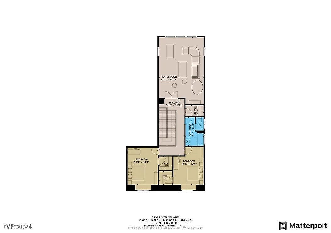 Second Level Floor Plan