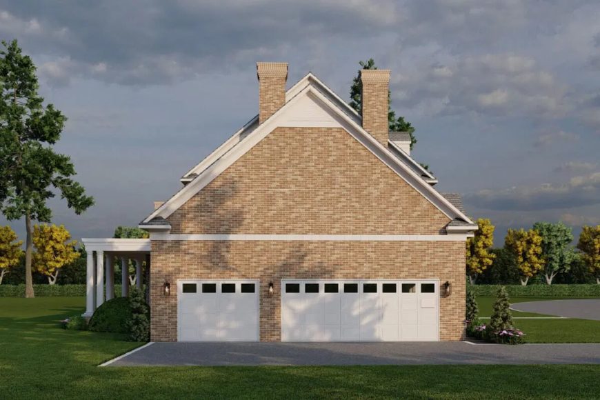 Traditional Brick Colonial Home for a Corner Lot with 4 Bedrooms (Floor ...