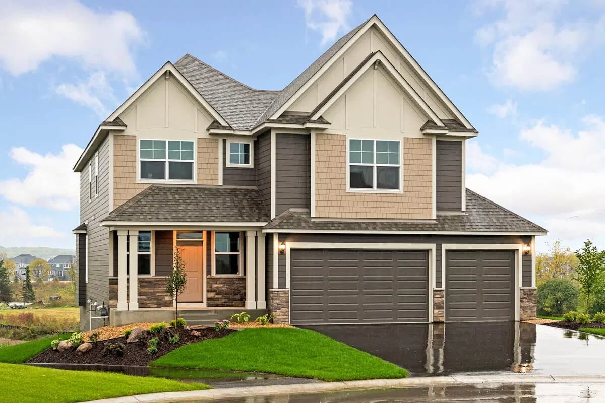 4-Bedroom Country Craftsman with Loft and Sport Center (Floor Plan)