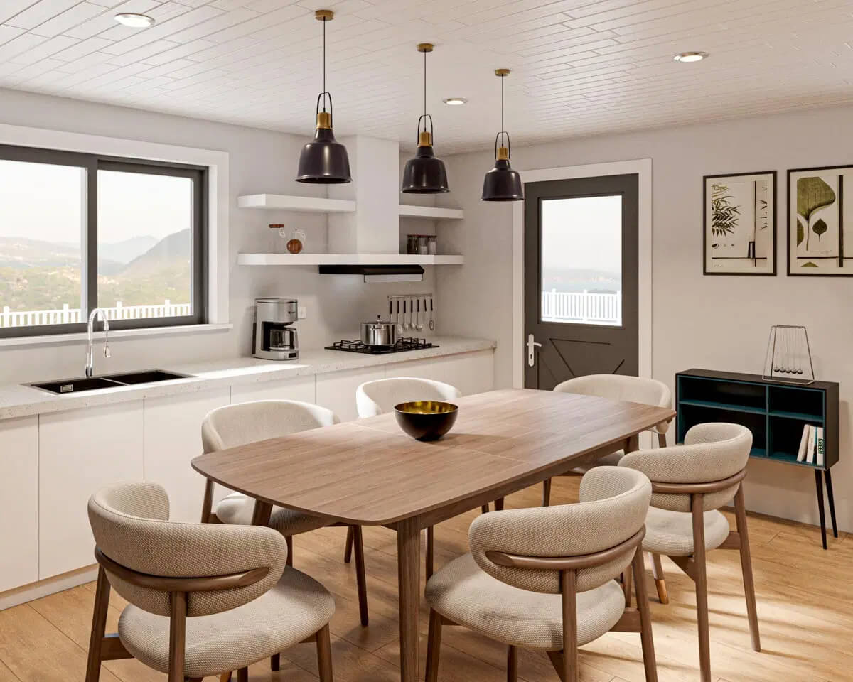 Dining Room and Kitchen