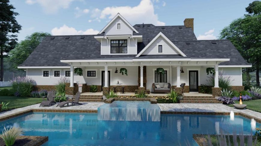 Split Master Home Example 3-Bedroom Farmhouse with Split Master Bedroom (2,214 Sq. Ft. Floor Plan ...