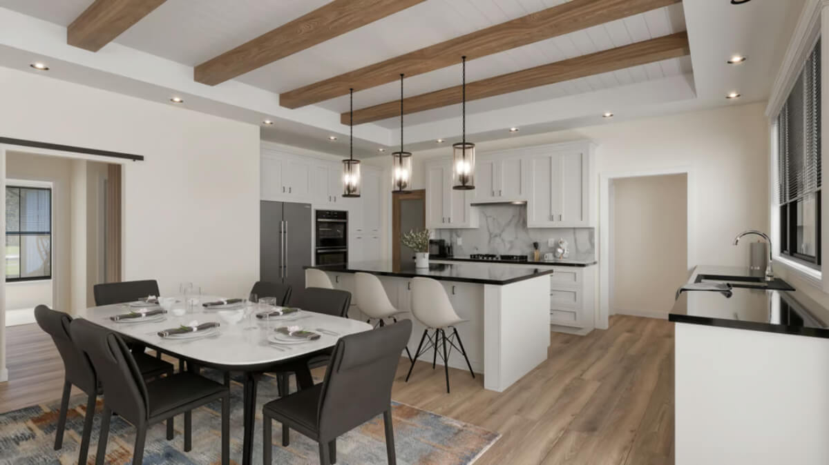 Dining Area and Kitchen