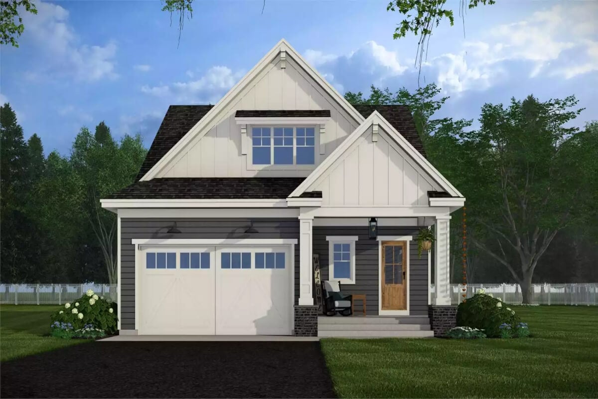 Craftsman-Style Dubois Home with 3 Bedrooms and a Loft (Floor Plan)