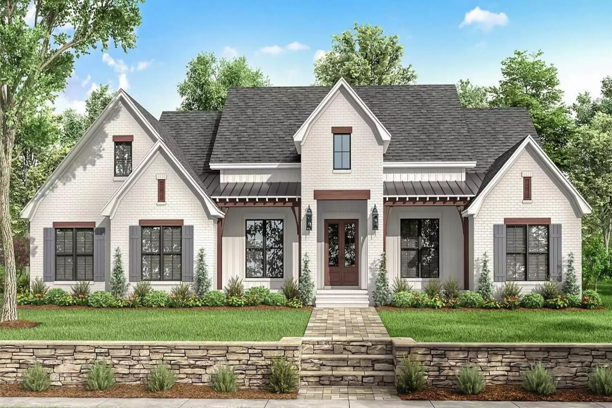 4-Bedroom Birchwood Modern Farmhouse for a Corner Lot with Bonus Room (Floor Plan)