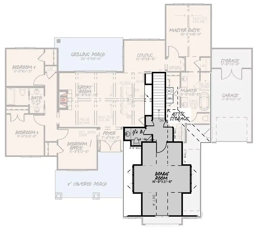 Bonus Level Floor Plan