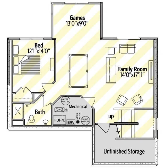 Lower Level Floor Plan