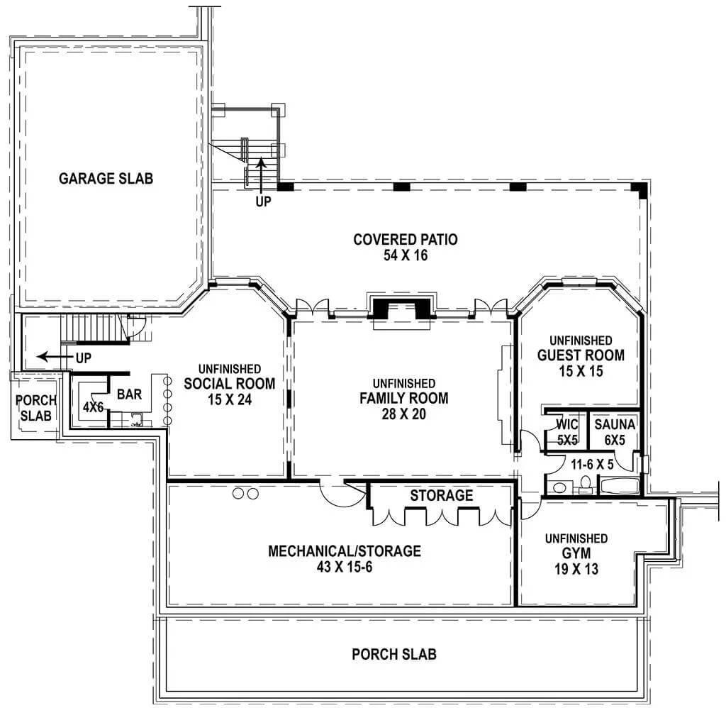 Lower Level Floor Plan