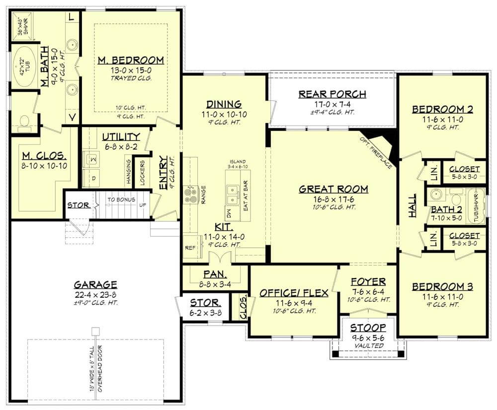 Main Level Floor Plan