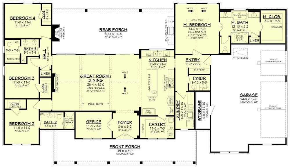 Main Level Floor Plan