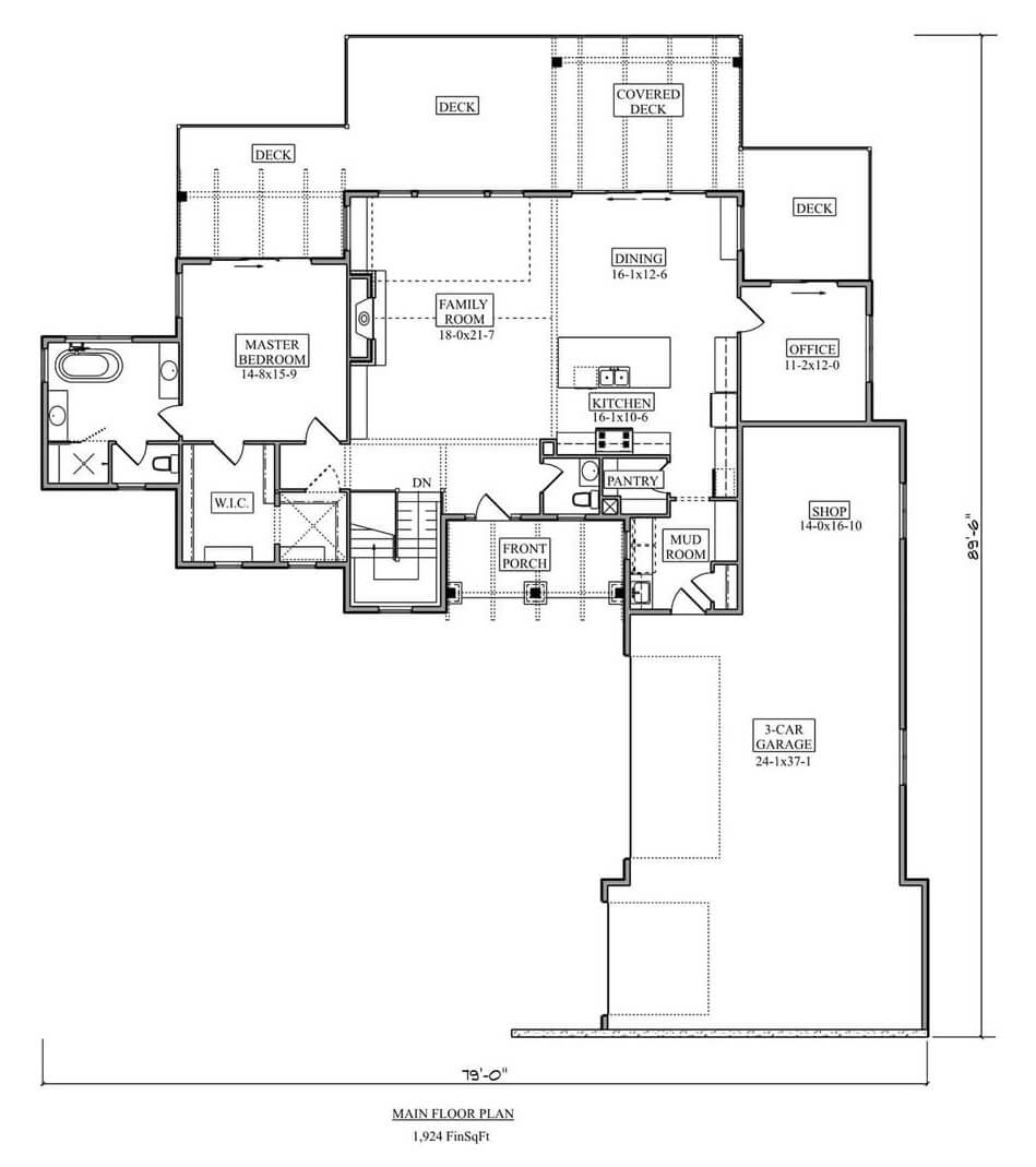Main Level Floor Plan