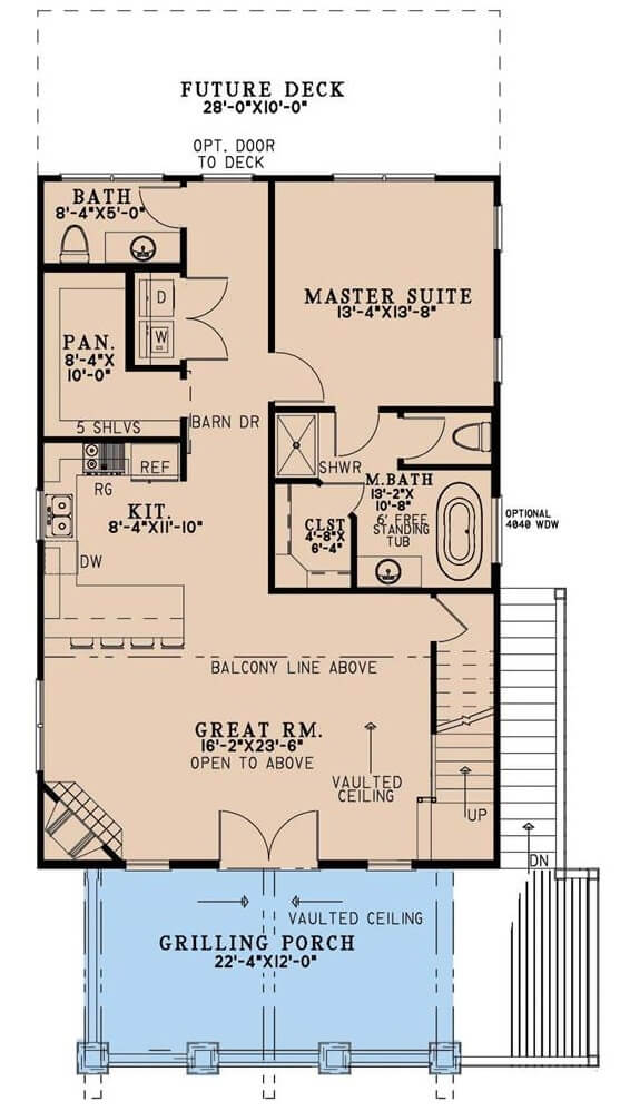 Main Level Floor Plan