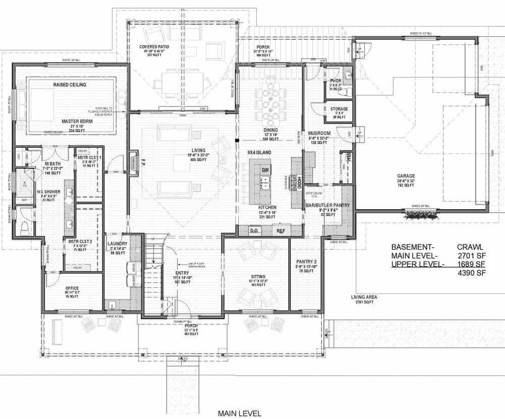 Main Level Floor Plan