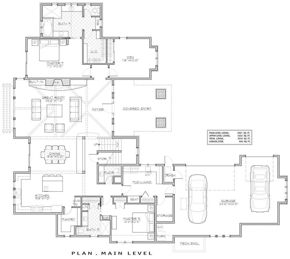 Main Level Floor Plan