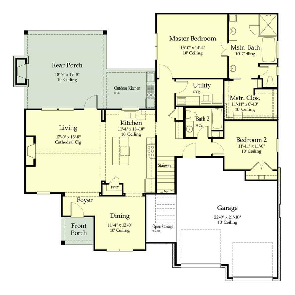 Main Level Floor Plan