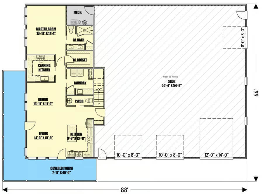 Main Level Floor Plan