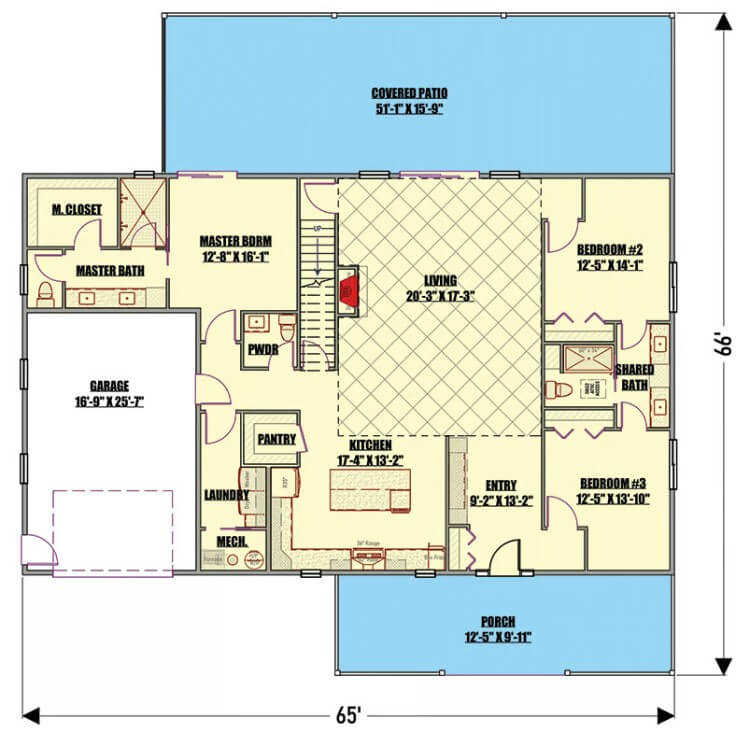 Main Level Floor Plan