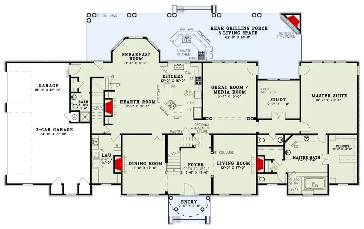 Main Level Floor Plan
