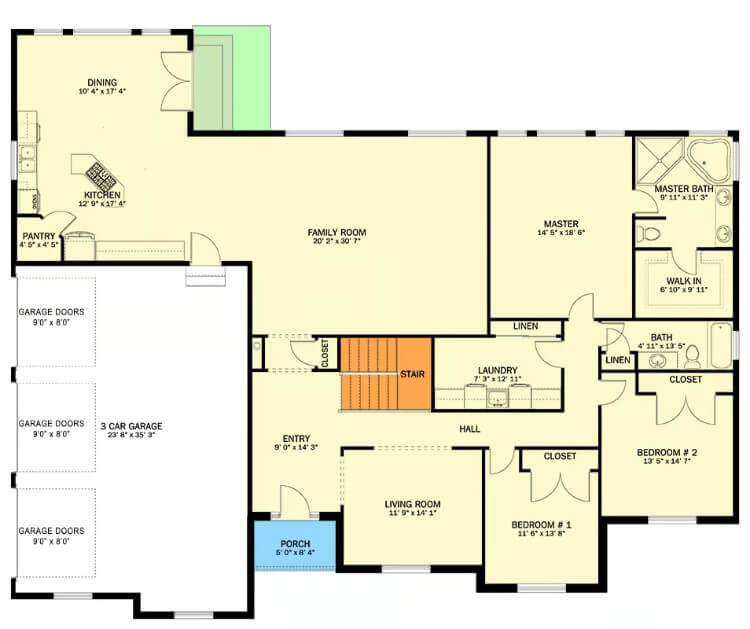 Main Level Floor Plan