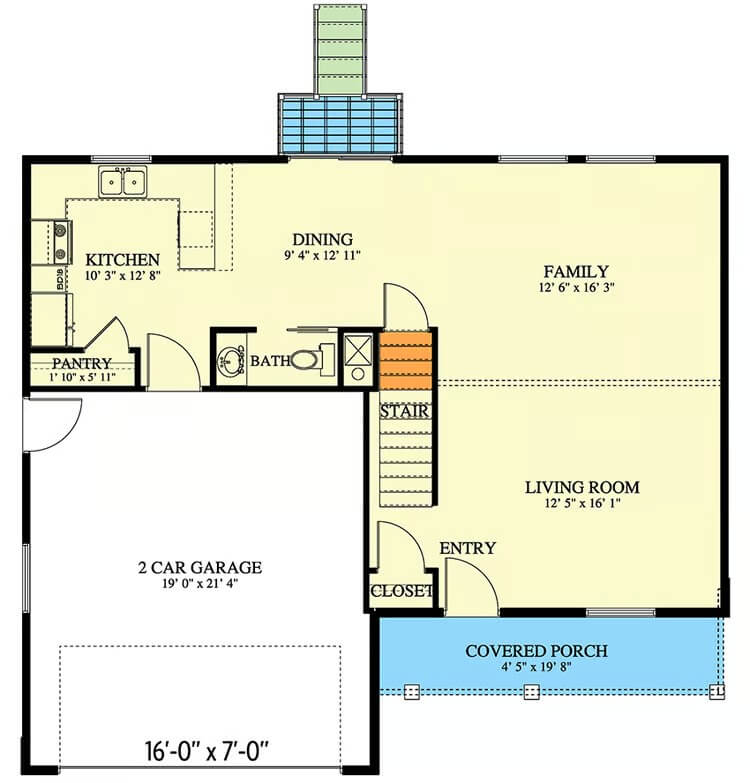 Main Level Floor Plan