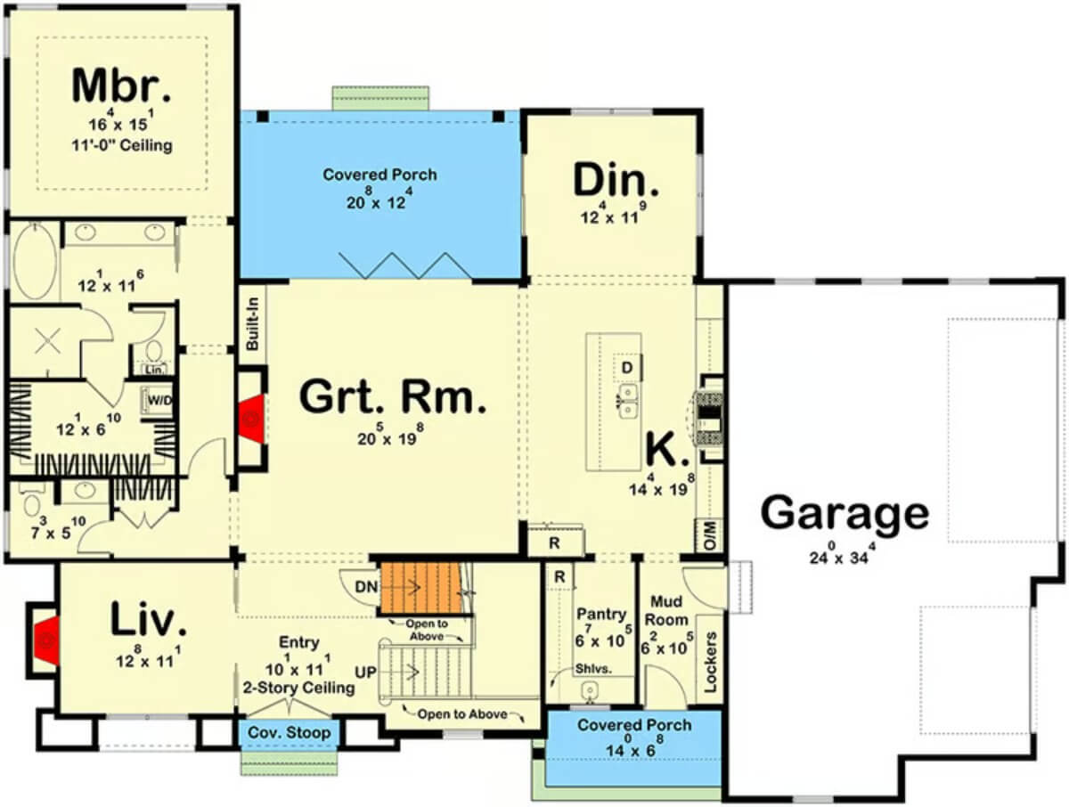 Main Level Floor Plan