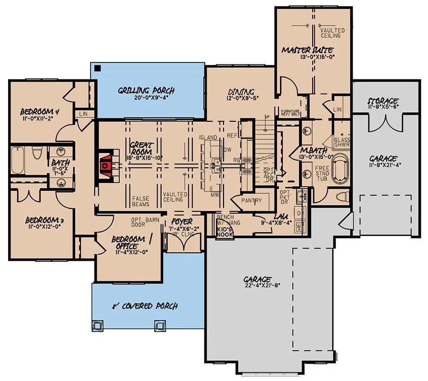 Main Level Floor Plan