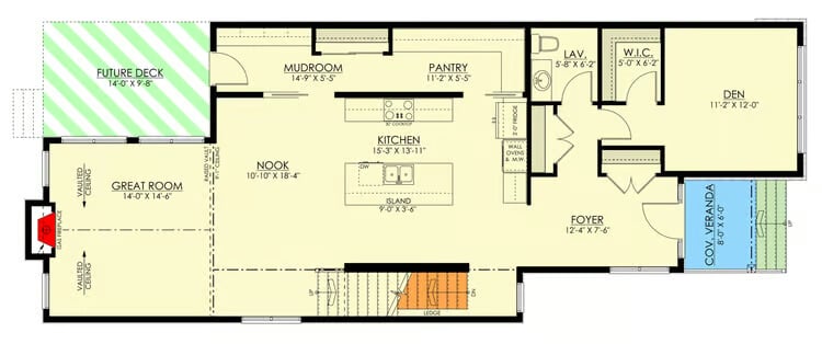 Main Level Floor Plan