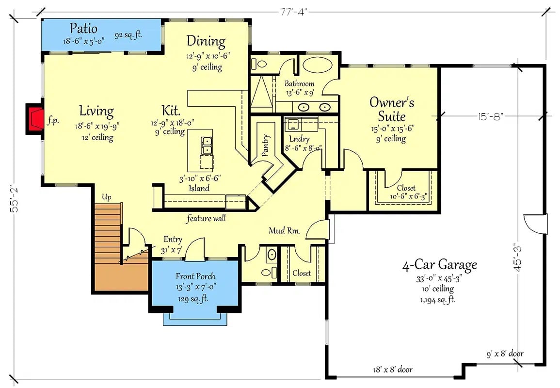 Main Level Floor Plan